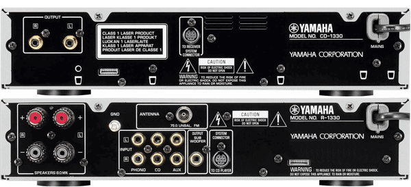 Rückseite der Yamaha MCS-1330