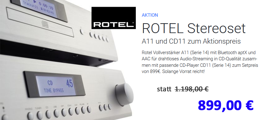 Rotel Stereo-Set zum Aktionspreis
