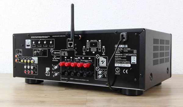 Rückseite des RX-V483 AV-Receivers
