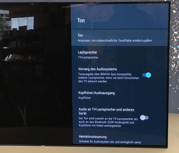 Sony BRAVIA A1 - Toneinstellungen